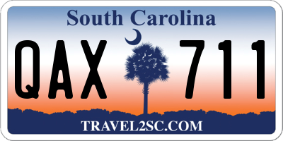 SC license plate QAX711