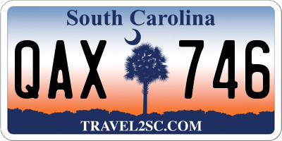 SC license plate QAX746