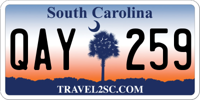 SC license plate QAY259