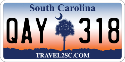 SC license plate QAY318