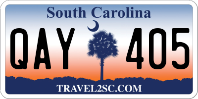 SC license plate QAY405