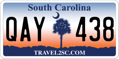 SC license plate QAY438