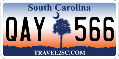 SC license plate QAY566