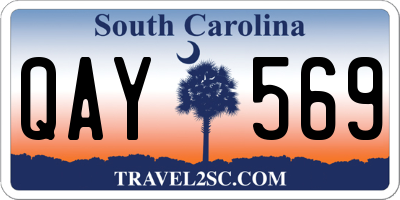 SC license plate QAY569