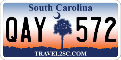 SC license plate QAY572