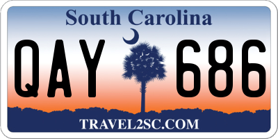 SC license plate QAY686