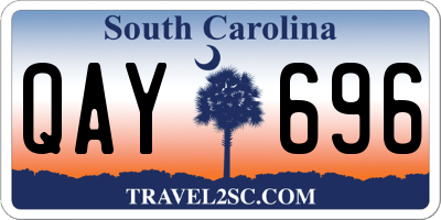 SC license plate QAY696