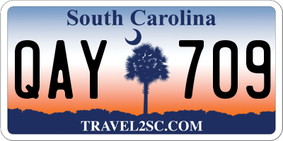 SC license plate QAY709