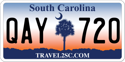 SC license plate QAY720