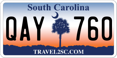 SC license plate QAY760