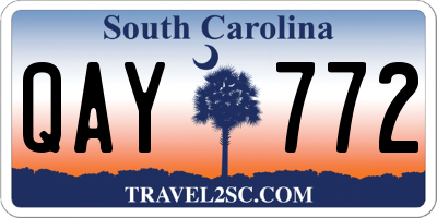 SC license plate QAY772