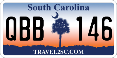 SC license plate QBB146