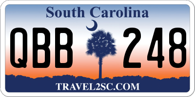 SC license plate QBB248