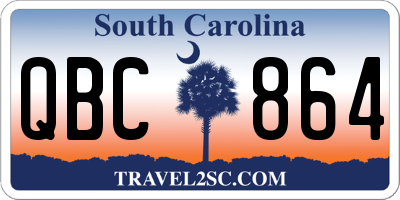 SC license plate QBC864