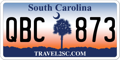 SC license plate QBC873
