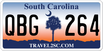 SC license plate QBG264