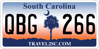 SC license plate QBG266