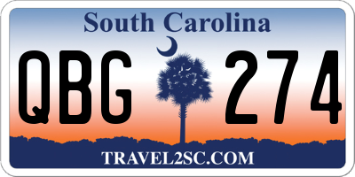 SC license plate QBG274