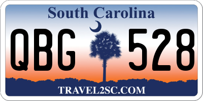 SC license plate QBG528