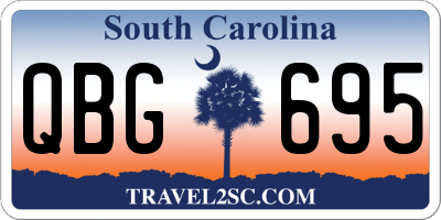SC license plate QBG695