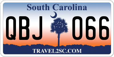 SC license plate QBJ066