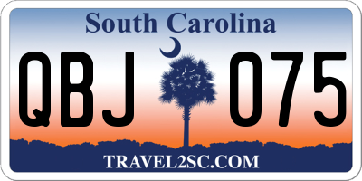 SC license plate QBJ075