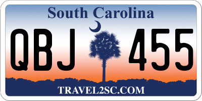 SC license plate QBJ455