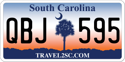 SC license plate QBJ595
