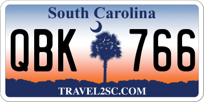 SC license plate QBK766