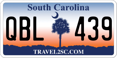 SC license plate QBL439