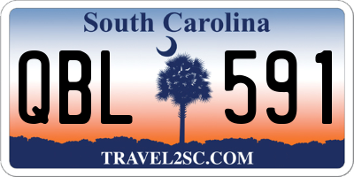 SC license plate QBL591