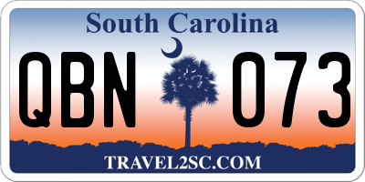 SC license plate QBN073