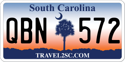 SC license plate QBN572