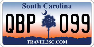 SC license plate QBP099
