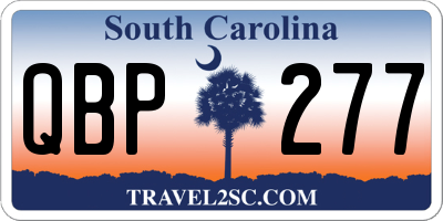 SC license plate QBP277