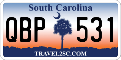 SC license plate QBP531