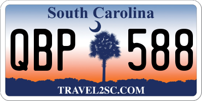 SC license plate QBP588