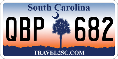 SC license plate QBP682