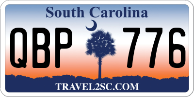SC license plate QBP776