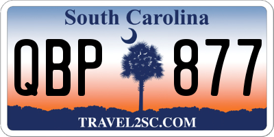 SC license plate QBP877