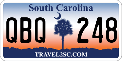 SC license plate QBQ248
