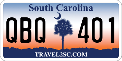 SC license plate QBQ401