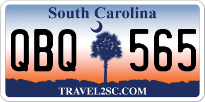 SC license plate QBQ565