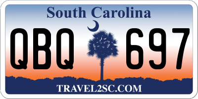 SC license plate QBQ697
