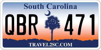 SC license plate QBR471