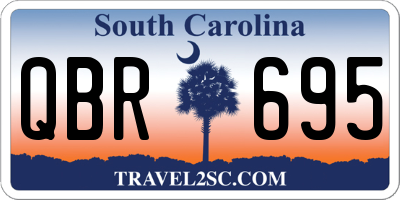 SC license plate QBR695