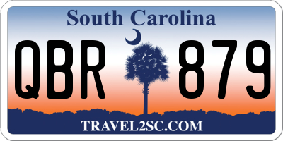 SC license plate QBR879