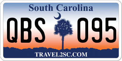 SC license plate QBS095