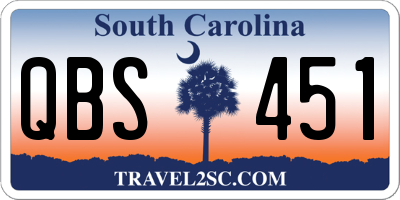 SC license plate QBS451