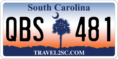 SC license plate QBS481